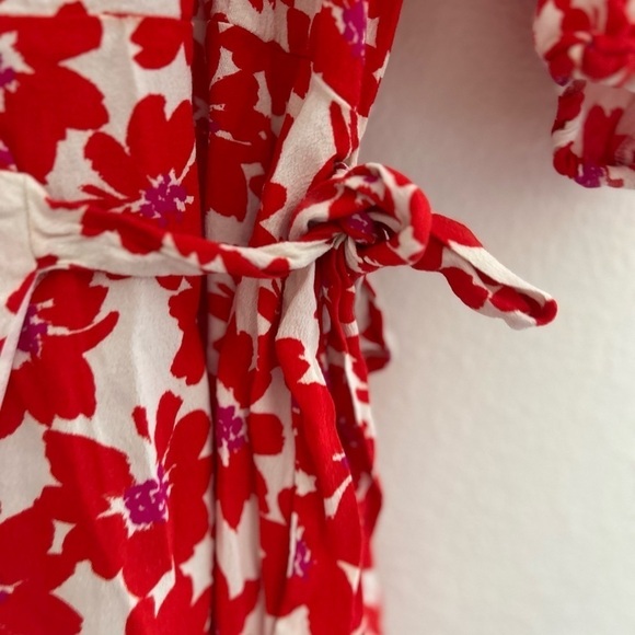 Zara Floral Wrap Dress Small - Picture 7 of 11